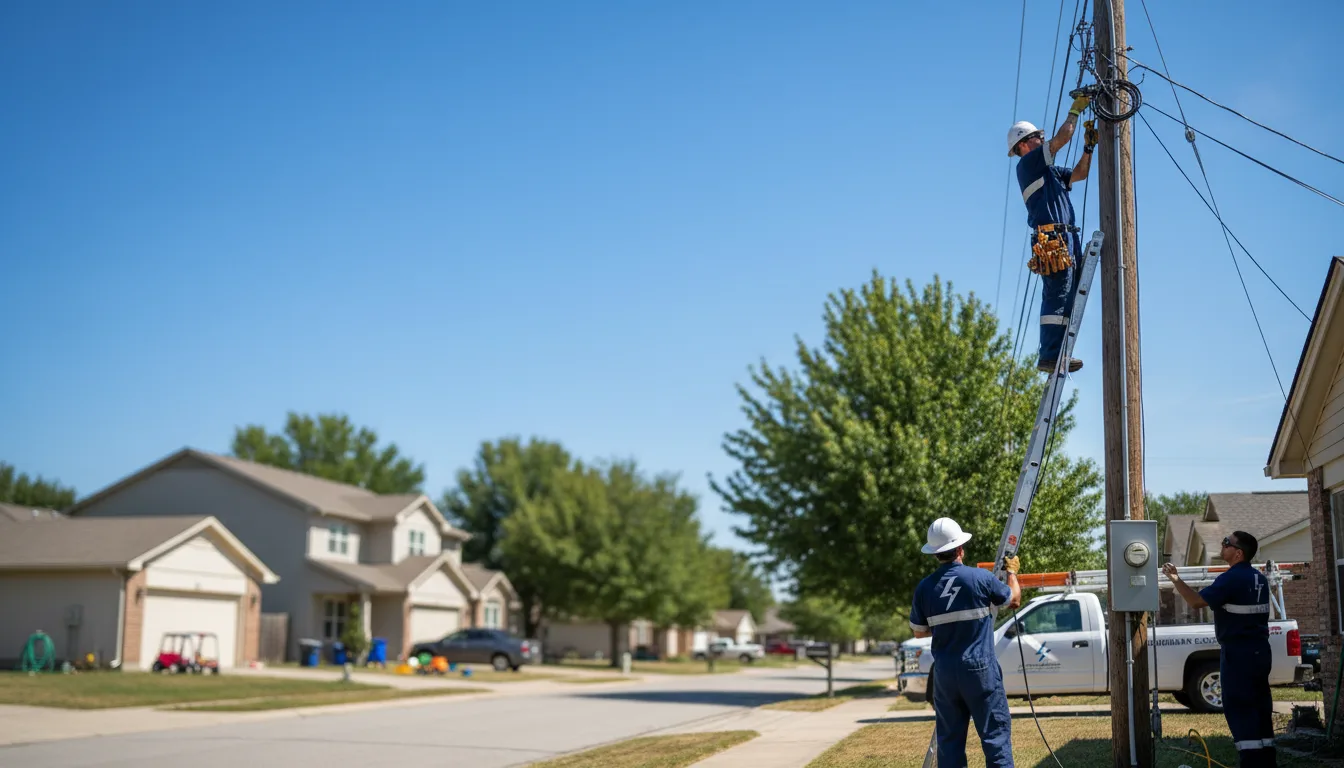 Residential electrician providing installation services in Stow, OH